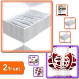 Hereveoyuncak 8 Bölmeli Xl Pratik Çekmece Düzenleyici + Sütyen Yıkama Topu - Sütyen Koruyucu - 2li Set S5F2Y9