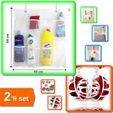 Hereveoyuncak 8 Cepli Bebek Beşik Düzenleyici Askılı File Organizer + Sütyen Yıkama Topu Koruyucu - 2li Set R9N2H0