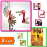 Hereveoyuncak Akıllı Anahtarlık Organizeri + Tavuk Yumurtlayan Anahtarlık - 2li Set I53U39