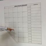 Hereveoyuncak Aylık Planlayıcı Manyetik Duvar Stickerı Takvimm Plan Çizelgesi