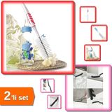 Hereveoyuncak Biberon Temizleme Fırçası + Derz Temizleme Fırçası - 2li Set GHI789