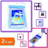 Hereveoyuncak Bisiklete Takılan Su Geçirmez Telefon Kılıfı + Su Geçirmez Telefon Kılıfı - 2li Set G7U8Y2