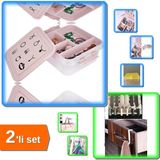 Hereveoyuncak Bölmeli Hobi Takı Bijuteri Mücevher Kutusu + 6 Adet Çekmece Havluppan Askısı - 2li Set T4X0Z5