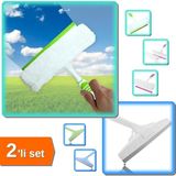 Hereveoyuncak Çekçekli Mikrofiber Cam Silme Mopu + Çekçek Cam Silme Aparatı Büyük Boy 33 cm - 2li Set E9J7A1