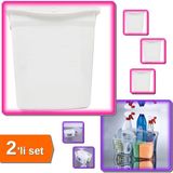 Hereveoyuncak Evcil Hayvan Kuru Mama Kabı 6 Lt + Beyaz Mutfak Buzdolabı Düzenleyici Sepet Caddy - 2li Set Yfrrrı