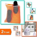Hereveoyuncak Fermuarlı Ayakkabı Yıkama Dev Boy File 36X36 cm + Çamaşır Yıkama Filesi 40X60 cm - 2li Set C7B7F4