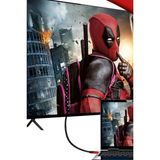 Hereveoyuncak HDMI Kablosu Hdtv Bilgisayar Uydu Görüntü Ses Full Hd Sargılı Görüntü Aktarma Kablosu - 5 Metree
