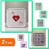 Hereveoyuncak Ilk Yardım Saklama Ecza Kutusu + Takı Dikiş Kutusu Hobi Saklama Kabı - 2li Set T2A2W4