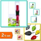 Hereveoyuncak Kadife Dokulu Ayarlanabilir Çıngıraklı Kedi Tassması + Kedi Oyuncağı Çek Bırak Fare - 2li Set L3V5B0