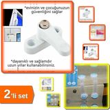 Hereveoyuncak Kapı - Pencere Çelik Güvenlik Kilidi + Çocuk Dolap - Çekmece Emniyet Kilidi 2li Set - Y2R6QP