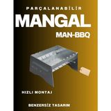 Hereveoyuncak Katlanabilir Mangal - Portatif Katlanabilir Kamp ve Piknik Mangalı 1 Mmm Kalınlık