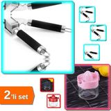 Hereveoyuncak Lüx Çelik Sarımsak Ezici + Cam Kavanozlu Limon Sıkacağı - 2li Set X7Y4A1