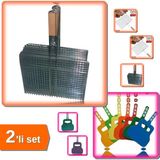 Hereveoyuncak Mangal Izgarası Tel Izgara + Mangal Yelpazesi 2li Set - Barbekü Keyfi Için Pratik Set X5T9QK