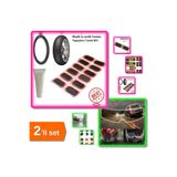 HerEveOyuncak Motor İçin Büyük Lastik Yaması + Kask İçin Yağmur Kaydırıcı Film Anti Sis Hidrofobik - 2li Set E2Y5T