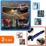Hereveoyuncak Motosiklet Kaskı Için Yağmur Kaydırıcı Film + Motosiklet Zinciri Temizleme Fırçası - 2li Set B9N2N8