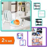 Hereveoyuncak Mutfak Bulaşık Kurutmalık + Esnek Lavabo Temizlik Fırçası Seti | Pratik Temizlik 2li Set – AB12XZ