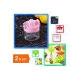 Hereveoyuncak Narenciye Limon Sıkacağı Cam Kavanoz 300 ml + Huni Seti 3 Parça 3 Boy - 2li Set V8F6L3