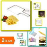 Hereveoyuncak Peynir Kesme Teli + Pratik Kolay Patates Meyve ve Sebze Dilimleyici Doğrama Bıçağı - 2li Set R7E4K3