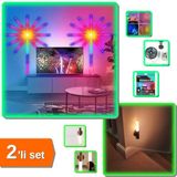 Hereveoyuncak RGB Şerit LED İç Mekan Palmiye Model + 1 Adet Akıllı Sensörlü Lamba - 2li Set F0H3Y2