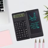 Hereveoyuncak Silinebilir LCD Yazı Tabletli,kalemli Katlanabilir Bilimsel Hesapp Makinesi