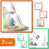 Hereveoyuncak Şişe Temizleme Fırçası + Biberon Temizleme Fırçası - 2li Set M0E6H4