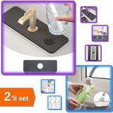 Hereveoyuncak Su Emici Sihirli Mutfak Banyo Musluk Matı + Oynar Musluk Başlığı 3 Fonksiyonlu - 2li Set T4R2V5