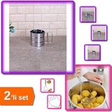 Hereveoyuncak Un Eleği Pratik Paslanmaz - 250 gr + Metal Patates Ezici Püre Yapıcı - 27 cm YFWF9R