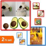 Hereveoyuncak Yumurtlayan Tavuk Anahtarlık + Avokado Kedi Nanesi Oyuncağı 2li Set - Eğlenceli 2li Set 9FK2XQ