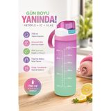 Herevin 161670-161 Su Şişesi - Motivasyon Su Matarası Pembe 750Cc Pembe
