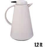 Herevin 161714-590 Plastik Termos Çay Termosu Su Termosu Sürahi 1,2 Litre Krem - 1,2 lt