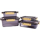 Herevin 162400-802 Saklama Kabı-3'lü Set - Gri - Standart