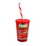 Herevin Cars Kırmızı 340 ml Pipetli Bardak