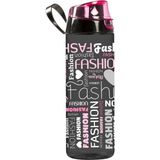 Herevin Fashion Desenli Kırılmaz Su Matarası 750 ml – Turuncu, BPA’sız, Hafif ve Dayanıklı Plastik Gövde