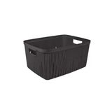 Herevin HER161373-012 Gri Çok Amaçlı Plastik Sepet 18 L
