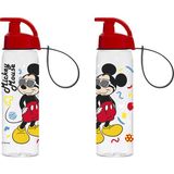 Herevin Mickey Mouse 500 ml Askılı Şeffaf Matara