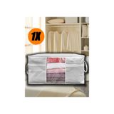 HERFİE 1x Pencereli Giysi Yorgan Yastık Hurcu Baza Düzenleyici Organizer Hurç Large (1adet)