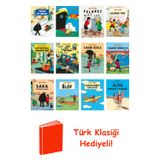Herge 12 Kitap Seti + Türk Klasiği Hediye