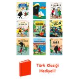 Herge 9 Kitap Seti + Türk Klasiği Hediye