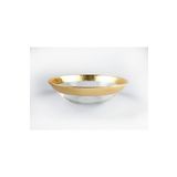 HERITAGE Altın Varak Bant Cam Çorba Salata Kasesi 17 Cm