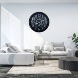 Heritage Black 60 Cm Çarklı Duvar Saati