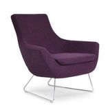 Herkese Mobilya C-489 Mor Kumaş Ofis Kanepesi