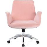 Herkese Mobilya Mollis Y Kumaş Ofis Çalışma Koltuğu - Bekleme Koltuğu - Ofis Koltuğu - Pembe