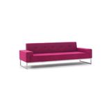 Herkese Mobilya Pink Kumaş Üçlü Ofis Kanepesi