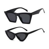 herkesetoptantic 2’li <b>Cat Eye Dörtgen Güneş Gözlüğü (Siyah)</b><b> <b> Cat Eye Oval Güneş Gözlüğü (Siyah)</b><b>
