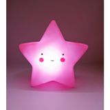 herkesetoptantic 3D Silikon Yıldız Gece Lambası (Pembe)