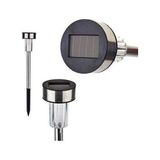 herkesetoptantic 5’li Solar Güneş Enerjili Lamba Bahçe Aydınlatması (Gümüş)