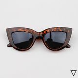 herkesetoptantic Cat Eye Oval Güneş Gözlüğü (Leopar)