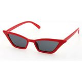 herkesetoptantic Cat Eye Vintage Retro Dörtgen Güneş Gözlüğü (Kırmızı)