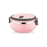 herkesetoptantic Freshbox Tek Katlı Sefer Tası Yemek Termosu (Pudra Pembe)