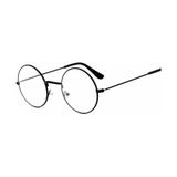 herkesetoptantic John Lennon Şeffaf Cam Unisex Gözlük (Siyah) - Metalik Siyah